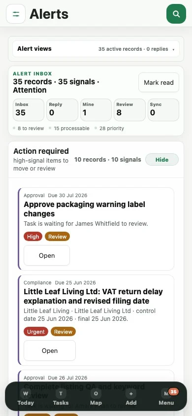 SOVHELM mobile alerts and notification centre